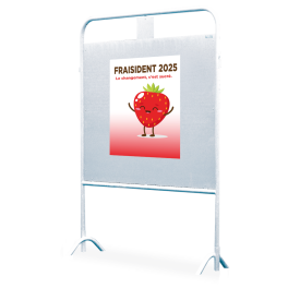 Panneau d'affichage electoral pour listes officielles