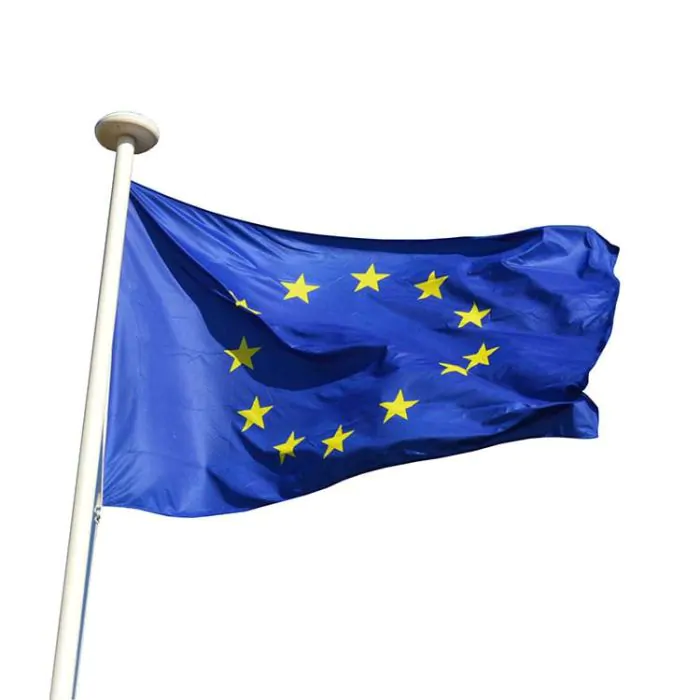 2 Drapeaux Europe 90x150 Cm - Polyester - Œillets Métal - Résistant Intempéries