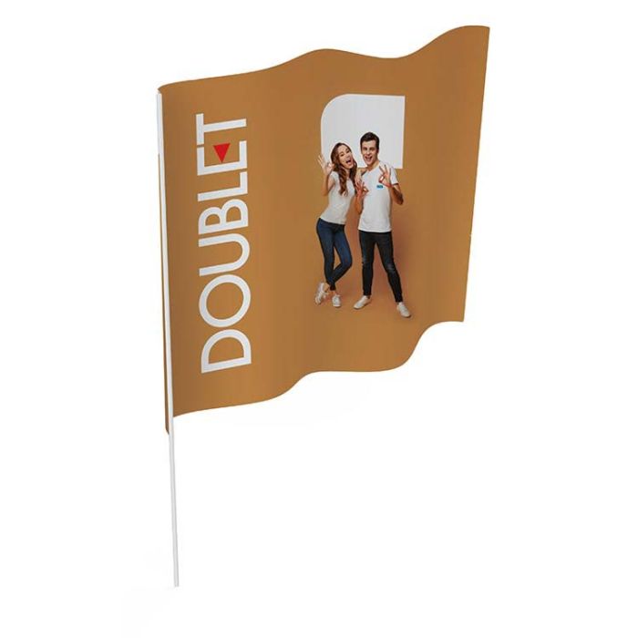 Drapeau personnalisé pour supporters - DOUBLET