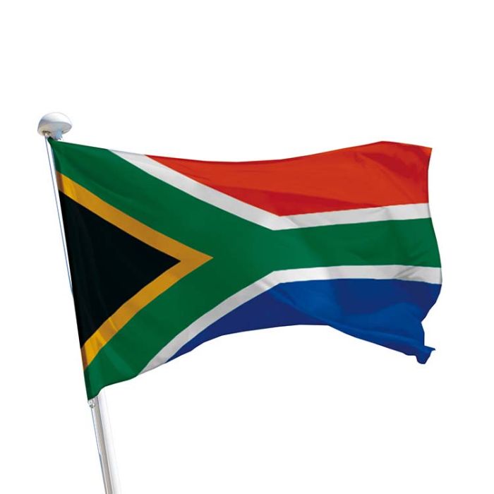 Drapeau Afrique du Sud à accrocher sur mât - DOUBLET