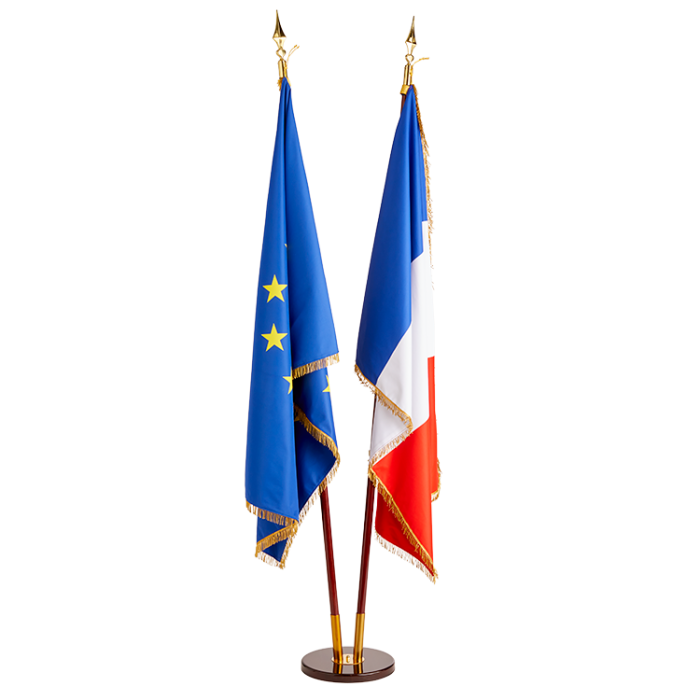 Drapeaux pour intérieur France et Europe - DOUBLET