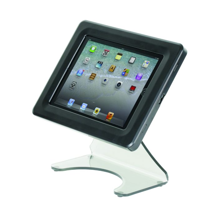 porte ipad pour salon et exposition avec système de verrouillage