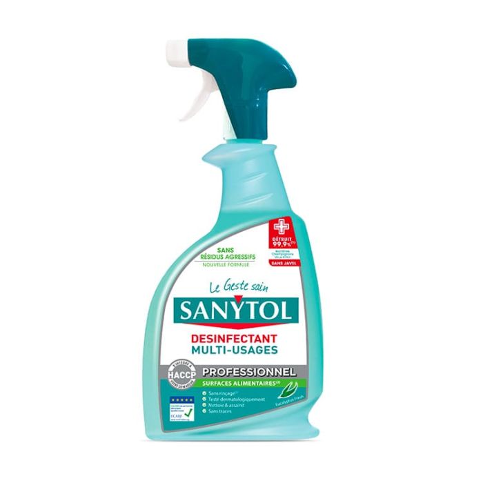 Spray désinfectant multi-usages Sanytol 750 ml - DOUBLET