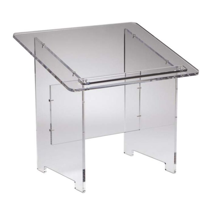 Pupitre de table transparent pour conférence : Doublet