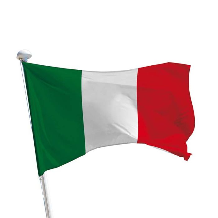 Achat drapeau Italie à accrocher en haut d'un mât - DOUBLET