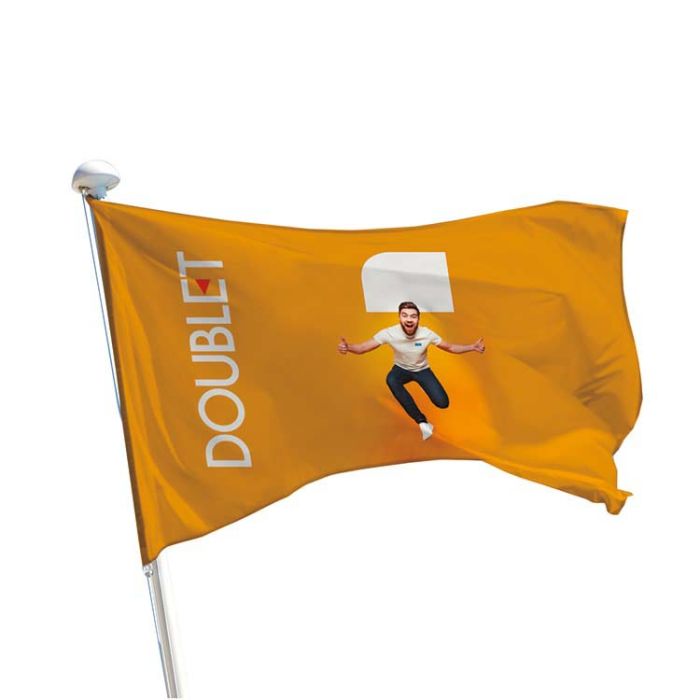 Drapeaux personnalisés / Publicitaires pour mât - DOUBLET