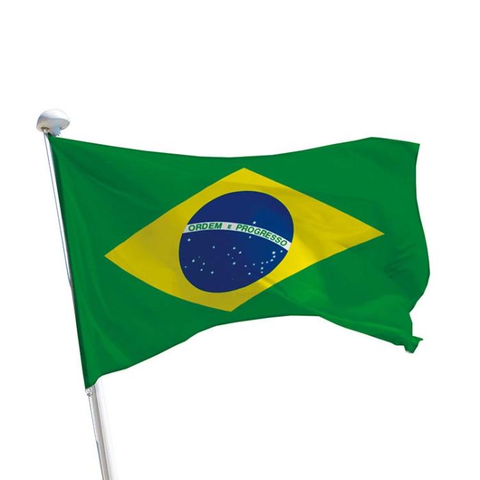 Achat drapeau du Brésil à installer sur un mât - DOUBLET