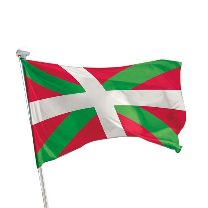 Drapeau Pays Basque sur Hampe à agiter - 5 tailles disponibles