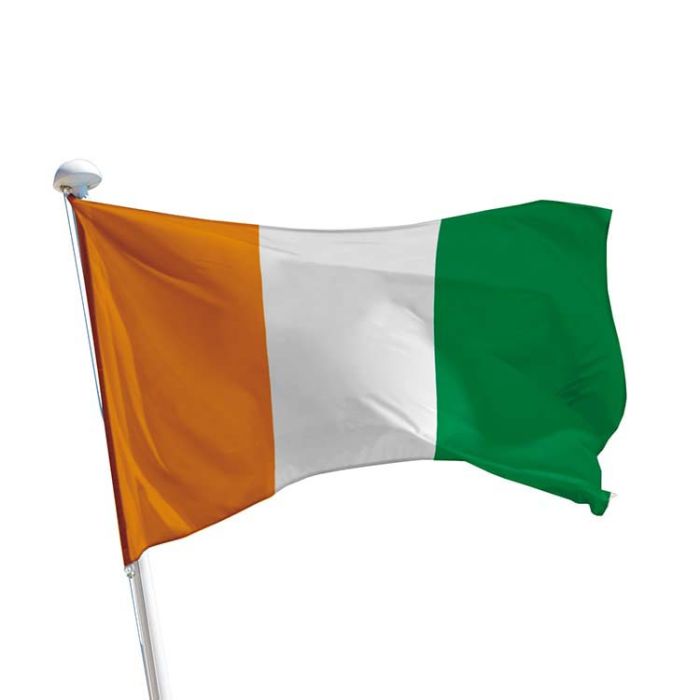 Achat drapeau Côte d'Ivoire à installer sur mât - DOUBLET
