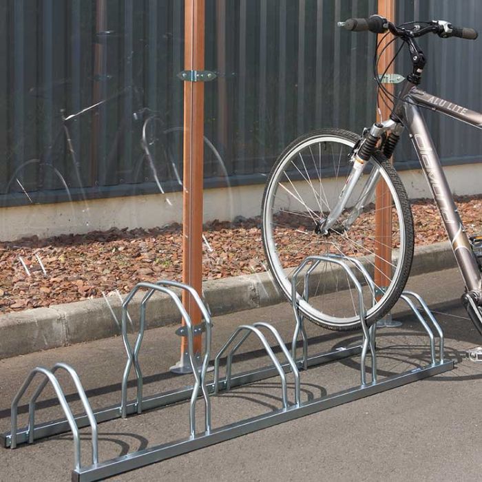 Range vélos 4 emplacements en acier galvanisé