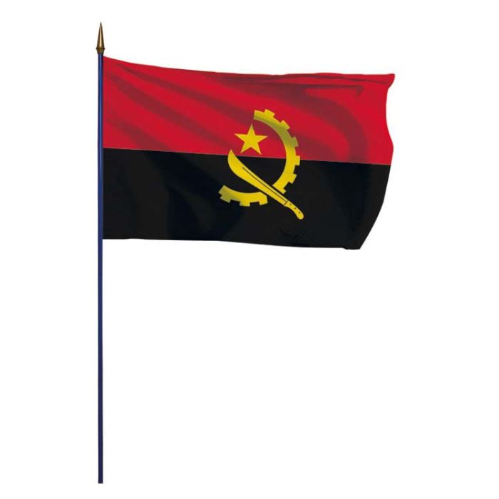 Cadre drapeau angola drapeau angolais en