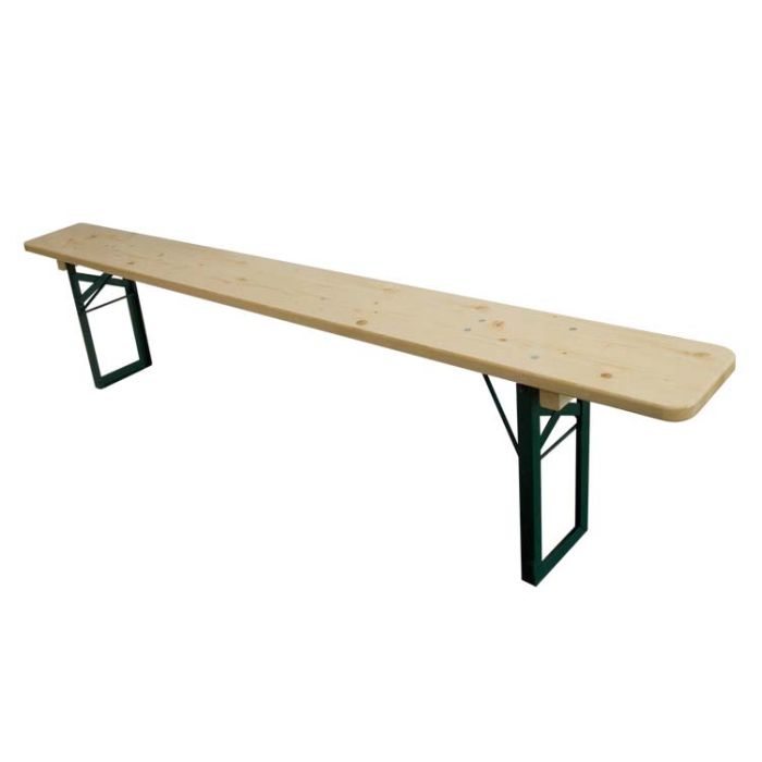 Banc pliant en bois et acier de 4/5 places - DOUBLET