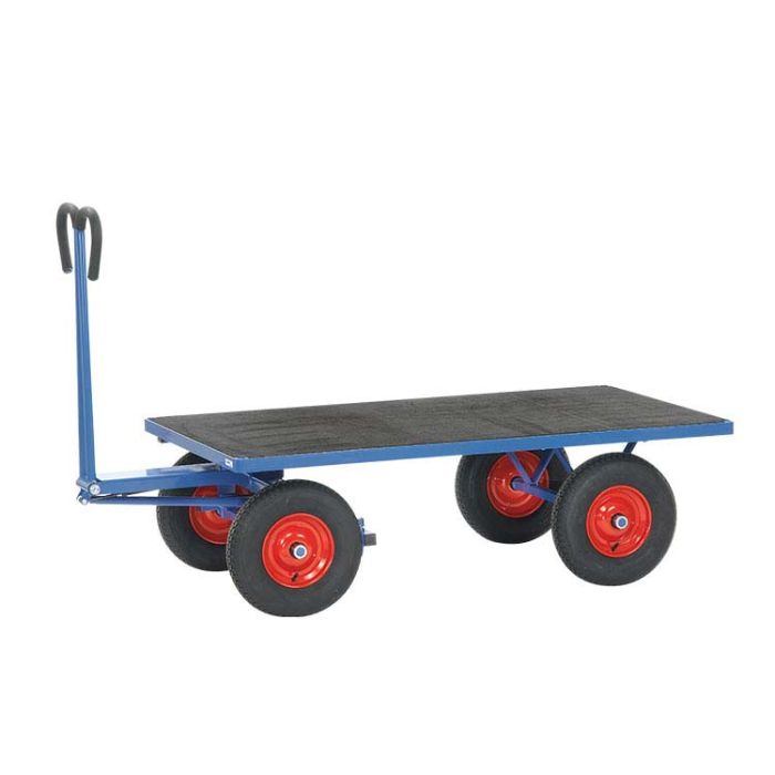 Chariot de transport pour tapis avec plateau