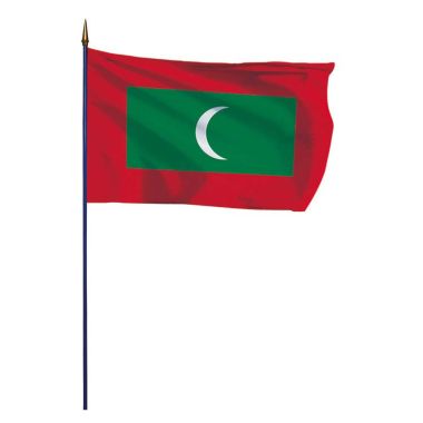Drapeau Maldives sur hampe