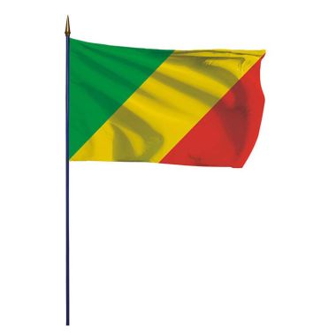Drapeau Congo sur hampe