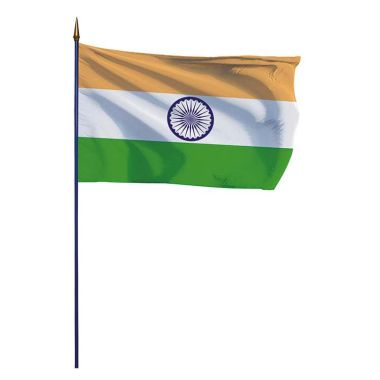 Drapeau Inde sur hampe