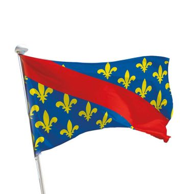 Drapeau province Bourbonnais pour mât