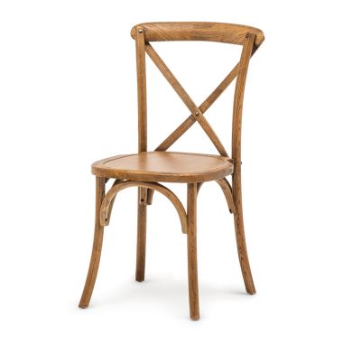 Chaise de réunion empilable Crossback bois