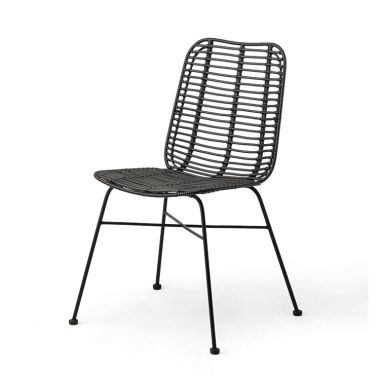 Chaise de réunion empilable Palm en rotin