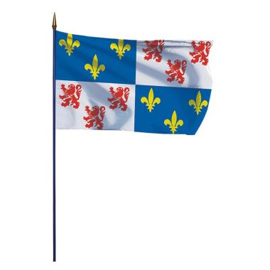 Drapeau province de Picardie sur hampe