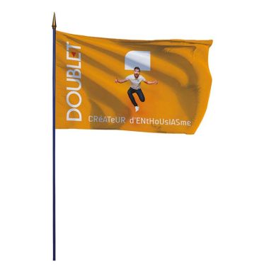 Drapeau personnalisé sur hampe
