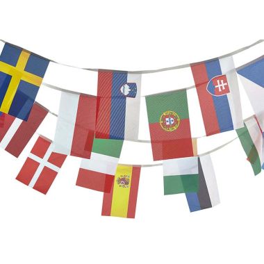 Guirlande tissu 28 pays européens