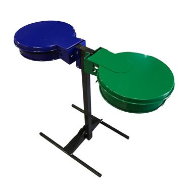 Support sac-poubelle Plain Double Flux sur platine