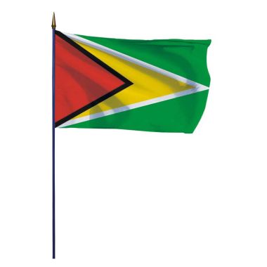 Drapeau Guyana sur hampe