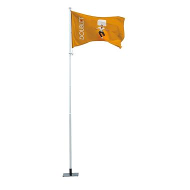 Mât Télescopique Pour Drapeaux Extérieur - Jusqu'à 5 M, Clip Inclus, Portable, Léger, Acier Inoxydable (vert)