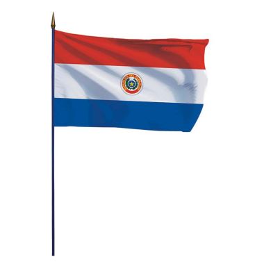 Pavillon du Paraguay sur hampe