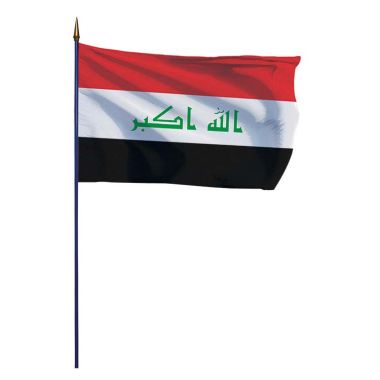 Drapeau Irak sur hampe