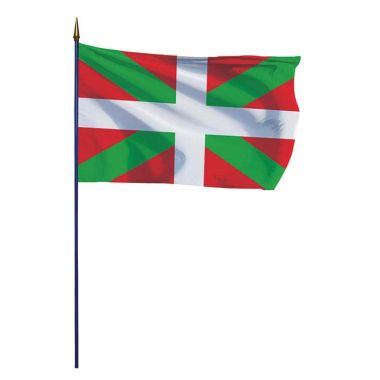 Drapeau province du Pays Basque sur hampe