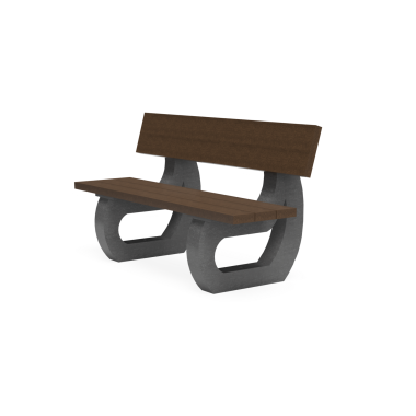 Banc Alta eco mobilier urbain en plastique recyclé