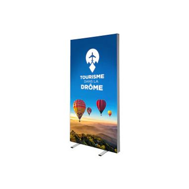 Totem LedLight, simple face 200 x 100 cm avec Visuel