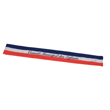 Echarpe tricolore officielle conseil municipal des enfants