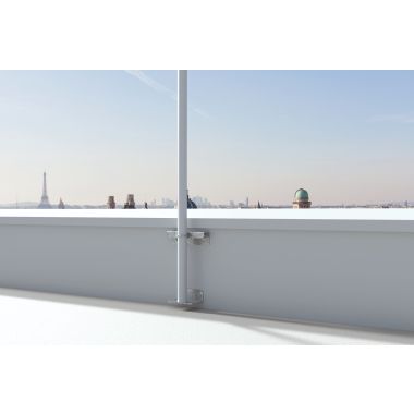 Platine acrotère pour mat de 6m