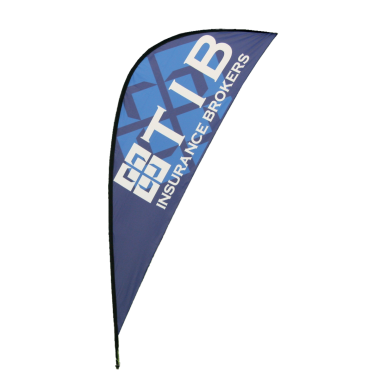 voile beach flag flying tenso recto verso
