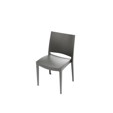 chaise empilable Jade anthracite