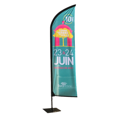 kit beach flag personnalisé playa tenso