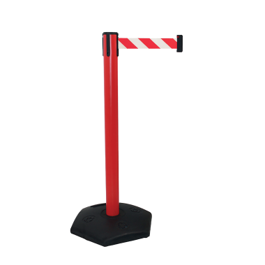 poteau de guidage linea exteria rouge avec sangle 3.6m