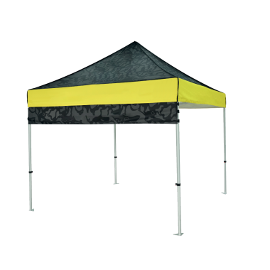 Banderole personnalisée pour tente