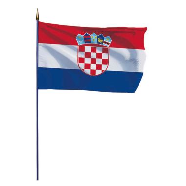 Drapeau Croatie sur hampe