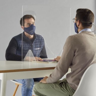 Vitrine hygiaphone mobile - avec passe document