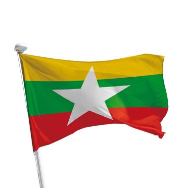 Drapeau Birmanie Myanmar pour mât