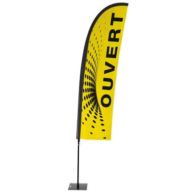 Kit beach flag Playa Budget 2 - Taille M - Ouvert