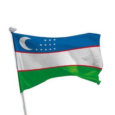 Drapeau Ouzbékistan pour mât