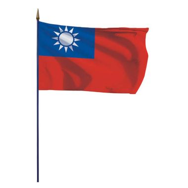 Drapeau Taïwan sur hampe