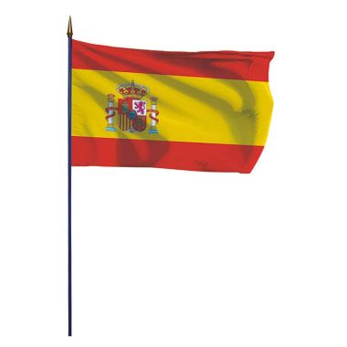 Drapeau Espagne sur hampe