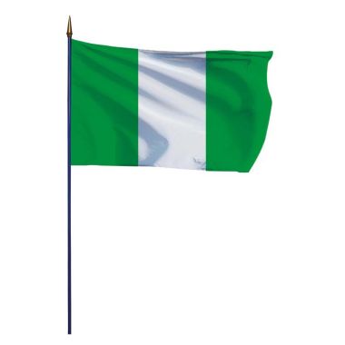 Drapeau Nigéria sur hampe