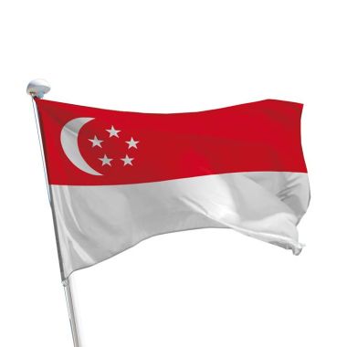 Drapeau Singapour pour mât